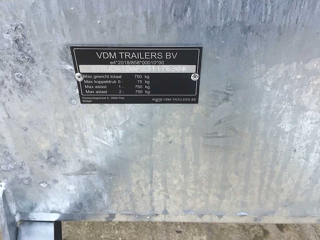 Vdm - 2024 - dieplader - auto aanhanger - afbeelding 3 van  12