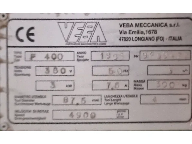 Veba f400 vlakbank - afbeelding 6 van  6