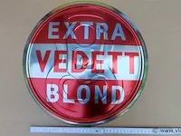 Vedette extra blond origineel reclamebord metaal