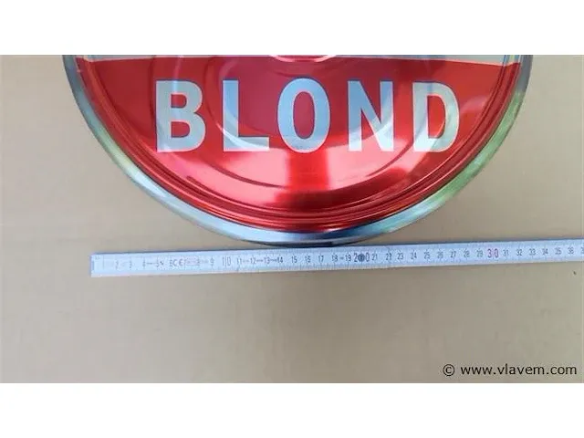 Vedette extra blond origineel reclamebord metaal - afbeelding 2 van  3