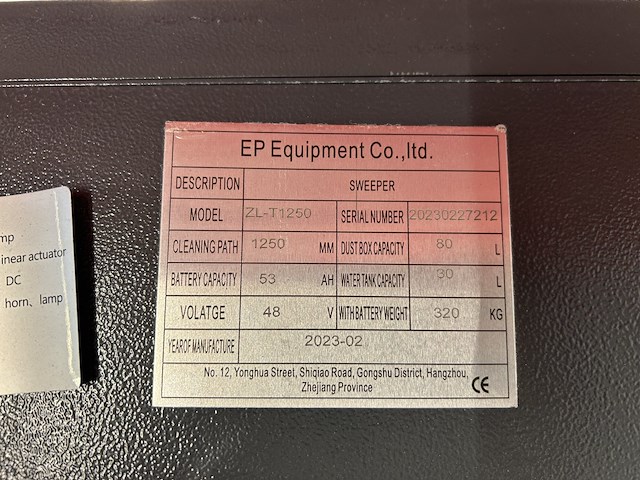 Veeg-en schrobmachine ep zl-t1250 - bj 2023 - afbeelding 2 van  10