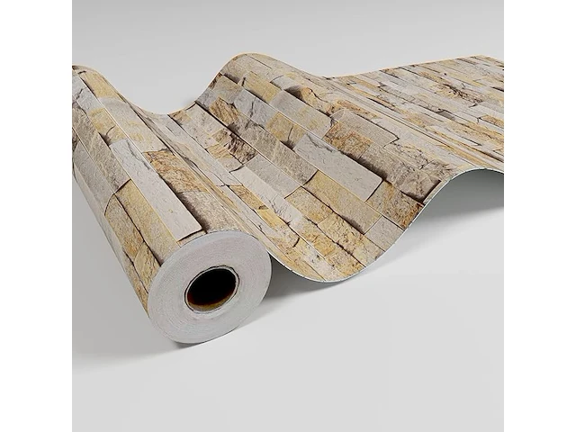 Veelike baksteeneffect behang 40 cm x 900 cm, 2 stuks - afbeelding 2 van  4