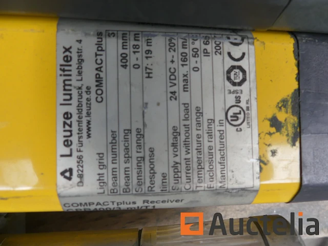 Veiligheids lamp gordijn leuze compact plus - afbeelding 4 van  9
