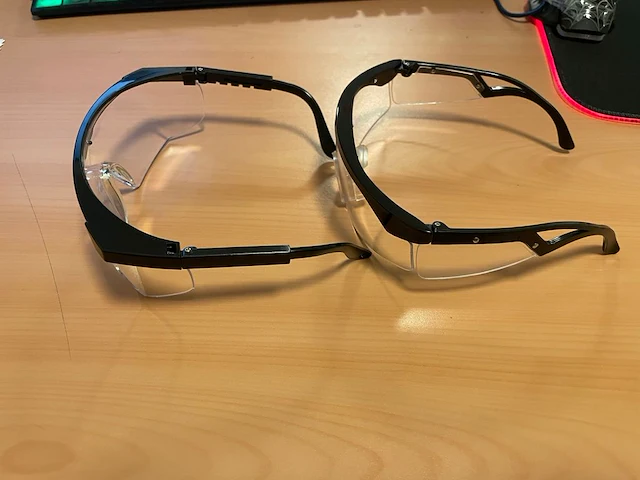 Veiligheidsbrillen 100st zwart - afbeelding 2 van  3