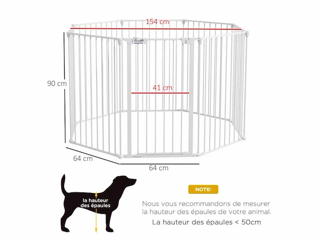 Veiligheidshek beschermende omheining park hond behuizing - afbeelding 9 van  14