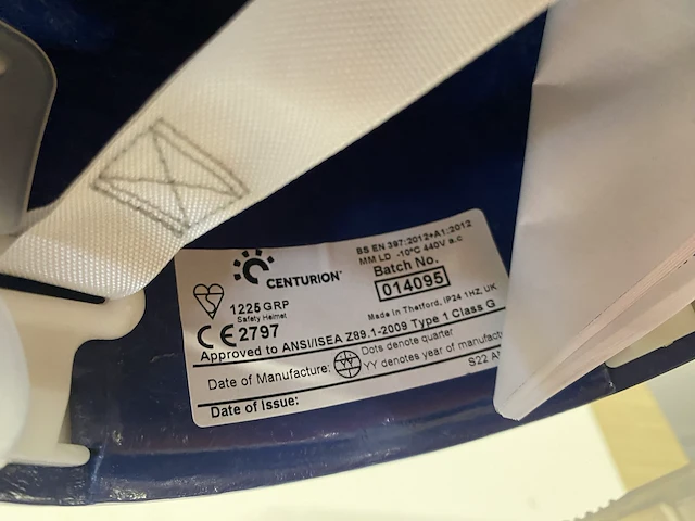 Veiligheidshelm centurion 1225 grp donkerblauw - 10st - afbeelding 1 van  3