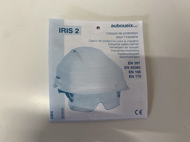 Veiligheidshelm iris 2 + bril (10st) - afbeelding 4 van  4
