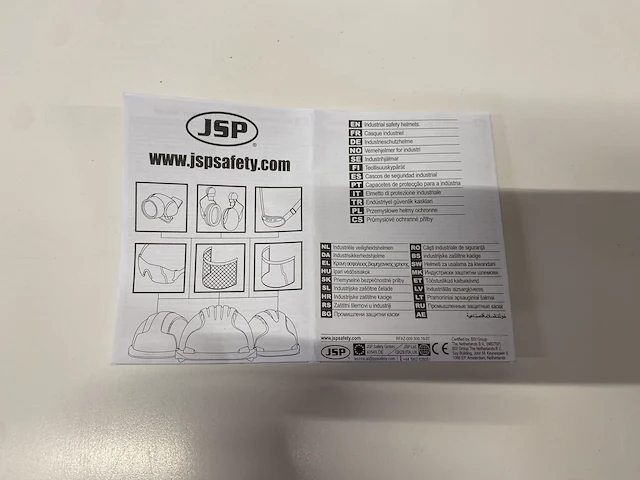 Veiligheidshelm jspwit - 4st - afbeelding 1 van  5