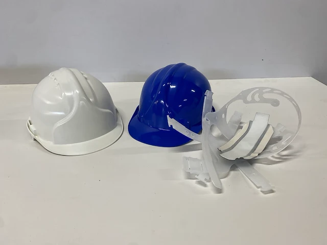 Veiligheidshelmen jsp blauw/wit - afbeelding 3 van  4
