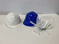 Veiligheidshelmen jsp blauw/wit - afbeelding 3 van  4