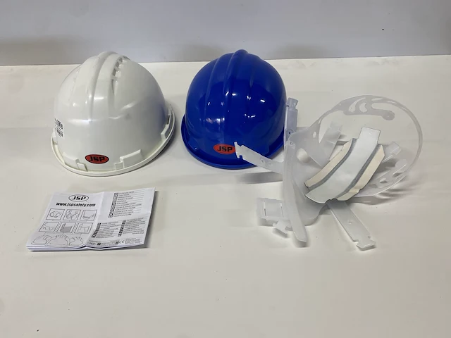 Veiligheidshelmen jsp blauw/wit - afbeelding 4 van  4