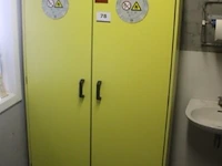 Veiligheidskast met verluchting afm 1200x615x1968mm - afbeelding 1 van  1