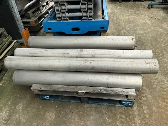Veiligheidspalen inox 7 stuks - afbeelding 1 van  3