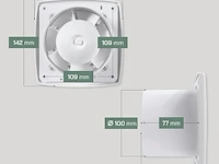 Vent systems elektrische ventilator (100 mm) - afbeelding 3 van  4