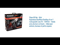 Venteo miracle pocket vac draadloze stofzuiger/blazer/inflator - afbeelding 1 van  1
