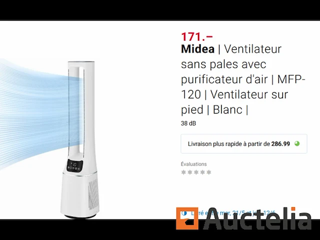 Ventilator met luchtreiniger midea mfp-120 (wh) - afbeelding 6 van  6