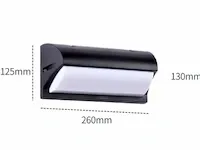 Venus 10 x wandlamp 12w led - ip54 waterproof - 3500k warm wit (saw-05) - afbeelding 3 van  4