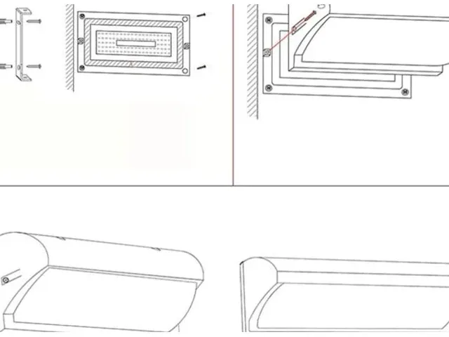Venus 10 x wandlamp 12w led - ip54 waterproof - 3500k warm wit (saw-05) - afbeelding 4 van  4