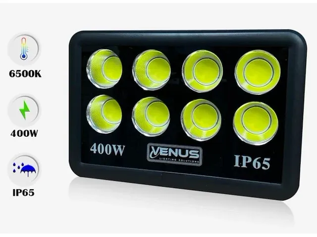 Venus 10x schijnwerper 400w led waterdicht ip65 - 6500k koud wit - afbeelding 1 van  5