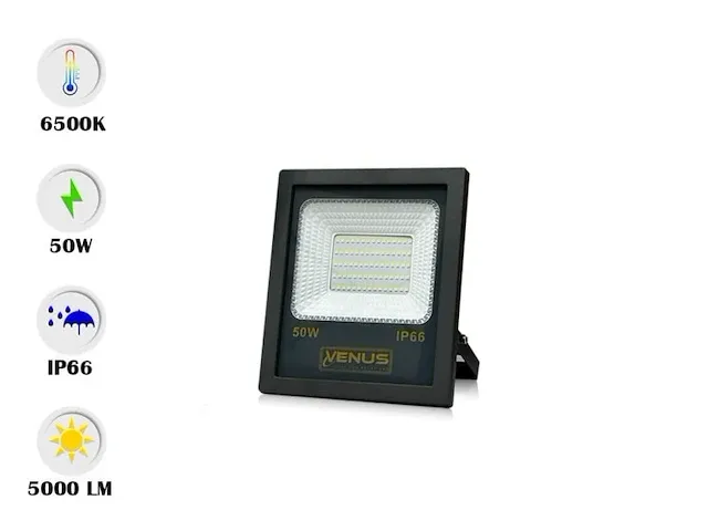 Venus 20 x schijnwerper 50w led waterdicht ip66 - 6500k daglicht - afbeelding 4 van  4