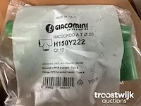 Verbinding en koppelstukken voor giacogreen buis watertoevoer. - afbeelding 4 van  5