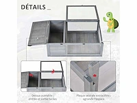 Verblijf huis kooi habitat voor kleine dieren schildpadden met 2 plaatsen - afbeelding 6 van  7