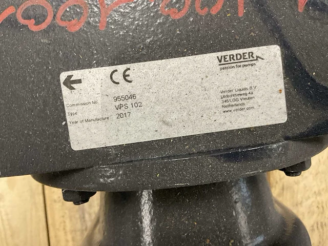Verderpro vps102 wormpomp - afbeelding 3 van  4