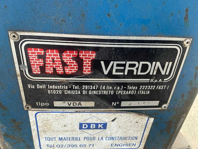 Verdini vda vloerzaagmachine - afbeelding 6 van  14
