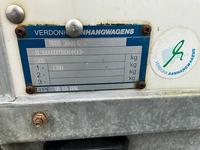 Verdonk vrda2000c aanhangwagen - afbeelding 7 van  15