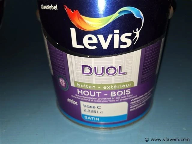 Verf 2,325 l duol merk ; levis 2 in 1 - afbeelding 1 van  1
