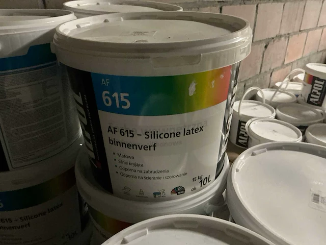 Verf klasse 1 ral 9003 muurverf 10 liter (13x) - afbeelding 2 van  3