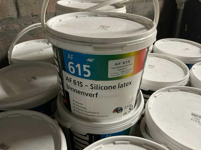 Verf klasse 1 ral 9003 muurverf 5 liter (19x) - afbeelding 2 van  3