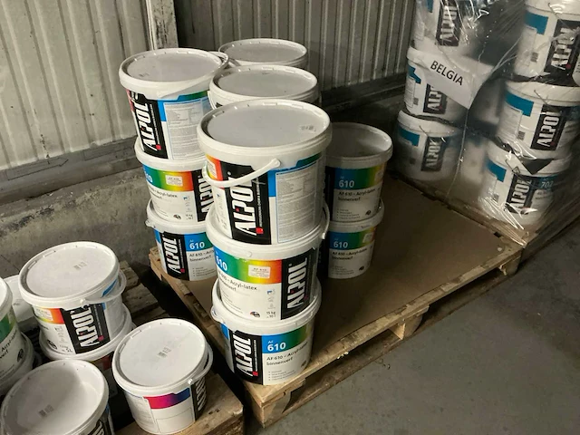 Verf klasse 2 ral 9003 muurverf 10 liter (14x) - afbeelding 1 van  4