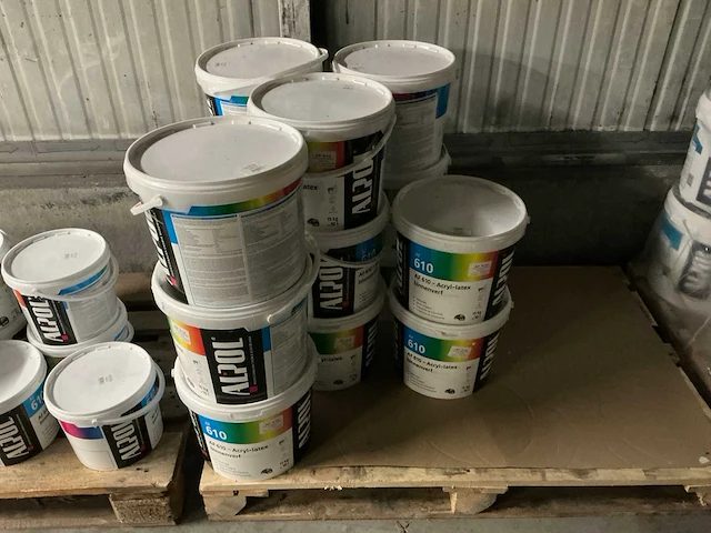 Verf klasse 2 ral 9003 muurverf 10 liter (14x) - afbeelding 2 van  4