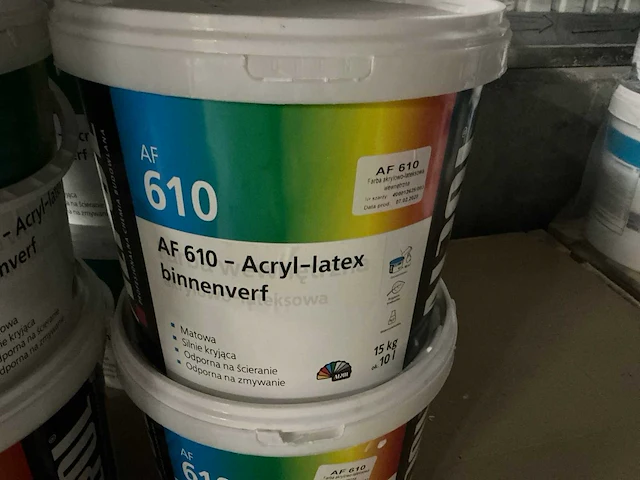 Verf klasse 2 ral 9003 muurverf 10 liter (14x) - afbeelding 3 van  4