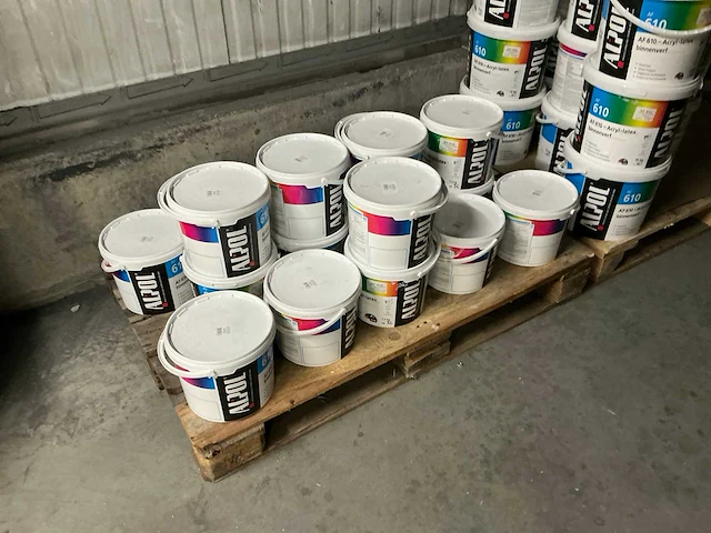 Verf klasse 2 ral 9003 muurverf 5 liter (18x) - afbeelding 2 van  4