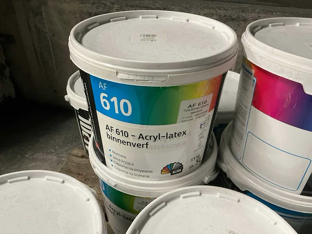 Verf klasse 2 ral 9003 muurverf 5 liter (18x) - afbeelding 3 van  4