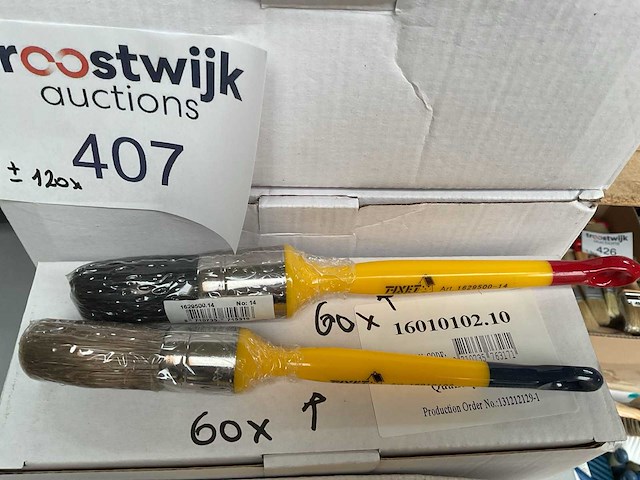 Verfborstels (120x) - afbeelding 2 van  5