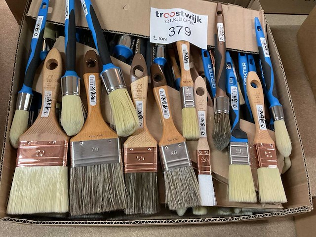 Verfborstels en kwasten (100x) - afbeelding 2 van  8