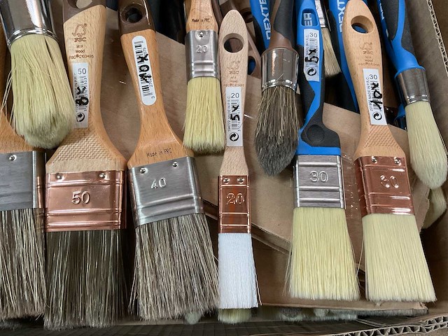 Verfborstels en kwasten (100x) - afbeelding 4 van  8