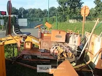 Verfmachine op aanhangwagen