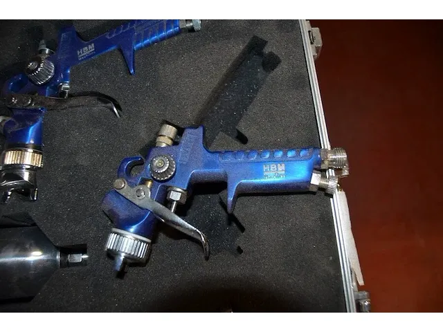 Verfspuitpistolen op perslucht hbm in koffer - afbeelding 6 van  6