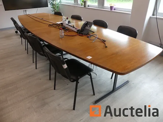 Vergadering tafel en stoelen - afbeelding 1 van  5
