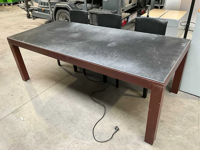 Vergadertafel 220x100 + 3x stoel - afbeelding 4 van  8