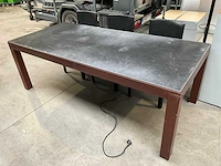 Vergadertafel 220x100 + 3x stoel - afbeelding 4 van  8