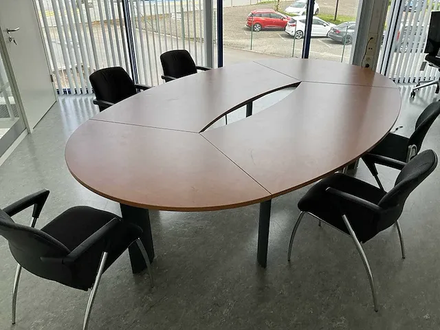 Vergadertafel + 5 stoelen 300x188cm - afbeelding 2 van  7