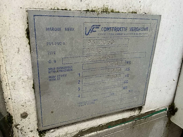 Vergrauwe aa16t1 ingerichte aanhangwagen - afbeelding 19 van  26