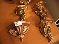 Vergulde wandconsole (x6) - afbeelding 4 van  4
