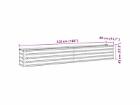 Verhoogde plantenbak - gegalvaniseerd staal - antraciet (2x) - afbeelding 8 van  8