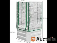 Verhoogde plantenbak, set van 3 kassen met deksel - afbeelding 2 van  6